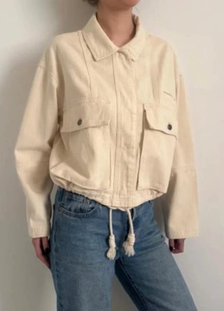Chaqueta Beige Pull&Bear para mujer