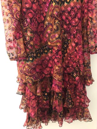 Vestido de fiesta estampado