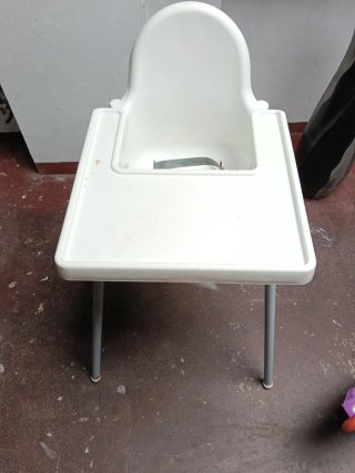 Trona para bebé blanca