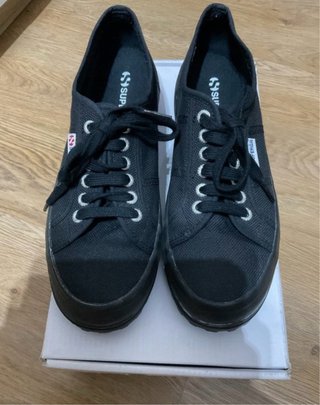 Zapatillas Superga de lona negras T.39