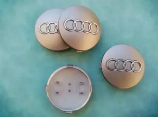 60mm Tapabujes Audi Centro de Llantas Ruedas
