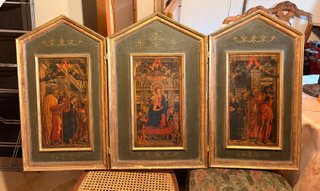 Tríptico Religioso Retablo de San Zenón