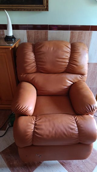 Sillón Relax de Piel Marrón