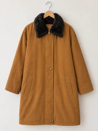 Chaqueta Marrón con Cuello de Pelo