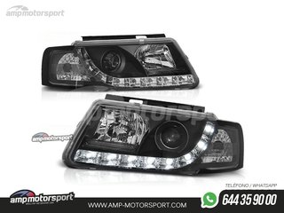 FAROS DELANTEROS LUZ DIURNA LED REAL DRL PARA VOLKSWAGEN PASSAT 3B