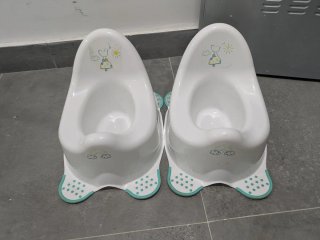 Set de 2 orinales infantiles blancos