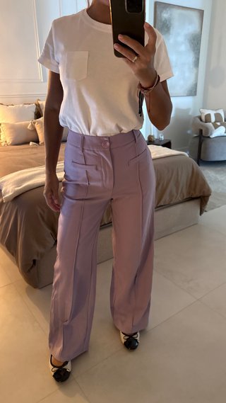 Pantalón Shein Lila con etiqueta