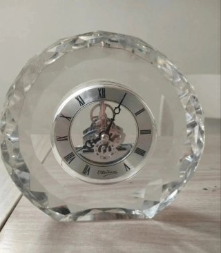 Orologio da tavolo in cristallo Ottaviani