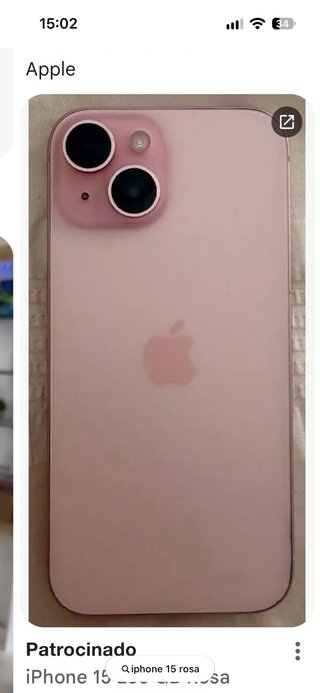 iPhone 15 Apple Rosa