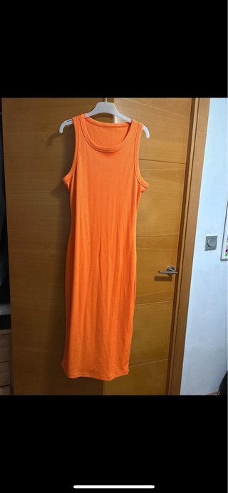 Vestido largo naranja