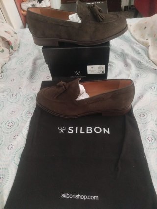 Mocasines Silbon Verde Oliva Talla 40