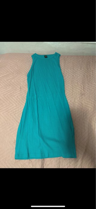 Vestido corto turquesa