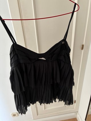Blusa de tirantes negra