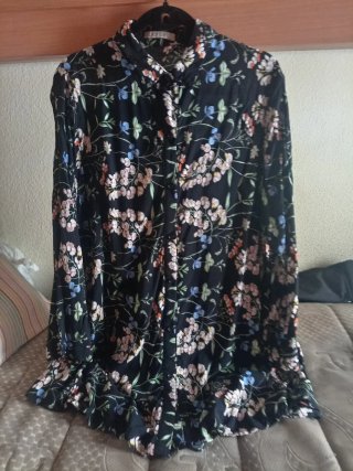 Camisa Lazy Girl Flores Talla L
