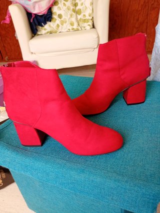 Botines Rojos de Tacón