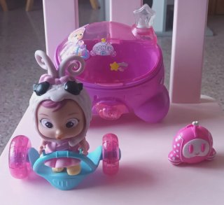 Bebé Llorón Star con nave, vehiculo y mascota