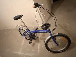 Bicicleta Plegable Azul Shimano. Recién reparada.