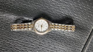 Reloj Casio Quartz Plateado y Dorado