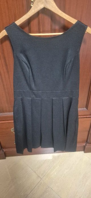 Vestido Negro Texturizado