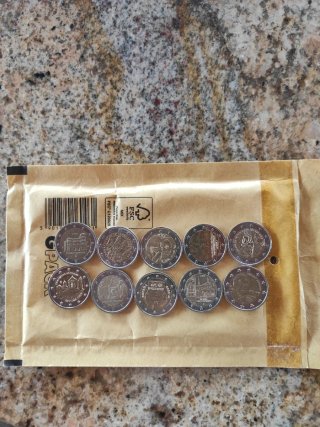 Set di 10 Monete Commemorative da 2 Euro