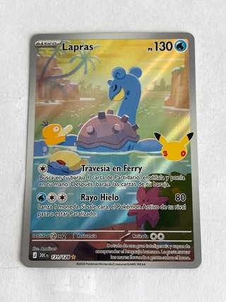 Carta Pokémon Lapras 30 Aniversario Full Art
