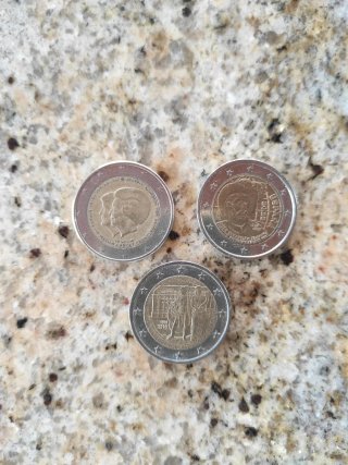 Set di 3 Monete da 2 Euro