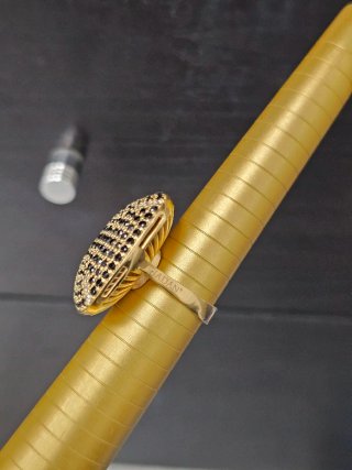 Anello Giadan in argento dorato
