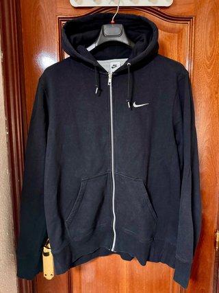 Sudadera con cremallera Nike negra