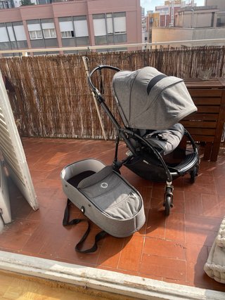 Carrito Bugaboo Bee 5 con Capazo Gris