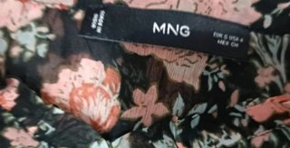 Blusa Mango Estampada Talla S
