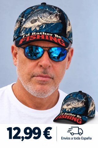 Gorra de Pesca con Estampado