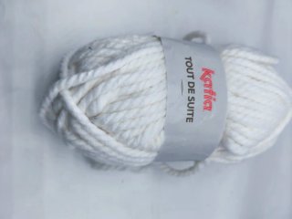 Ovillo de Lana Katia Tout de Suite Blanco