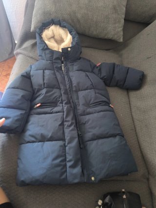 Abrigo Acolchado Azul Marino para Niña talla 3