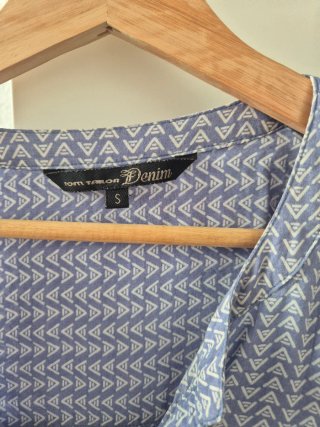 Blusa Tom Tailor Estampada Azul