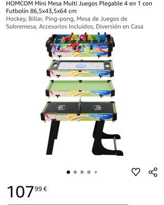 Mesa Multijuegos 4 en 1 HOMCOM