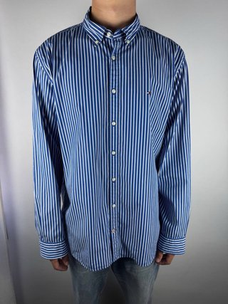 Camisa Tommy Hilfiger a rayas azul