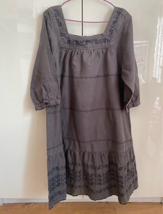Vestido Oysho Bordado Punto de Cruz