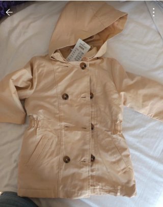 Gabardina Beige para Niña