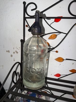 Sifón Antiguo de Cristal Goya