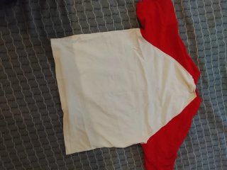 Camisa Bershka Blanca y Roja