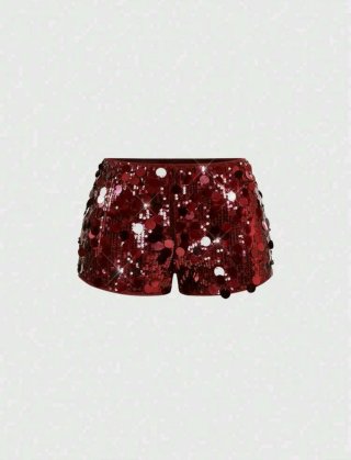 Short Y2K rojo