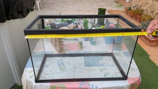 Acuario de Cristal con Accesorios