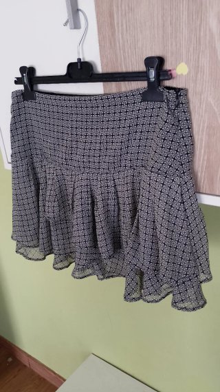 Minifalda Estampada con Volantes Mango