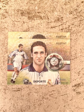 Lote 2 Bloques Sellos Raúl González 2000