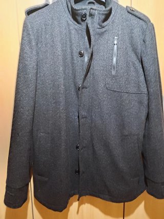 Chaqueta de paño gris talla 3XL