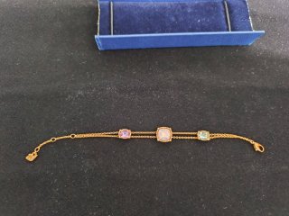 Pulsera Swarovski doble cadena descatalogada