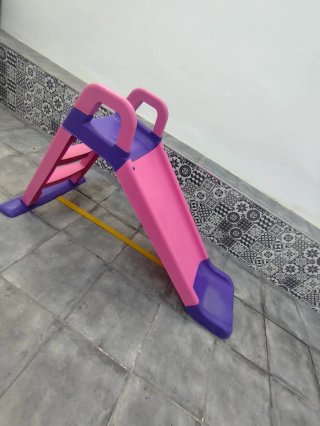 Tobogán Infantil Rosa y Morado