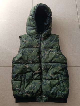 Chaleco Acolchado Estampado Militar sin mangas‼️