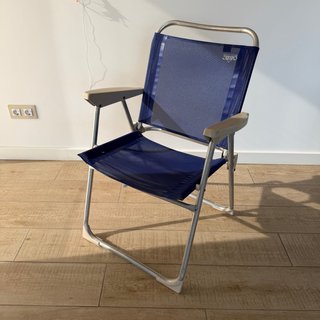 Silla de playa plegable Crespo azul