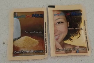 2 Bustine di Zucchero di Canna Maxi